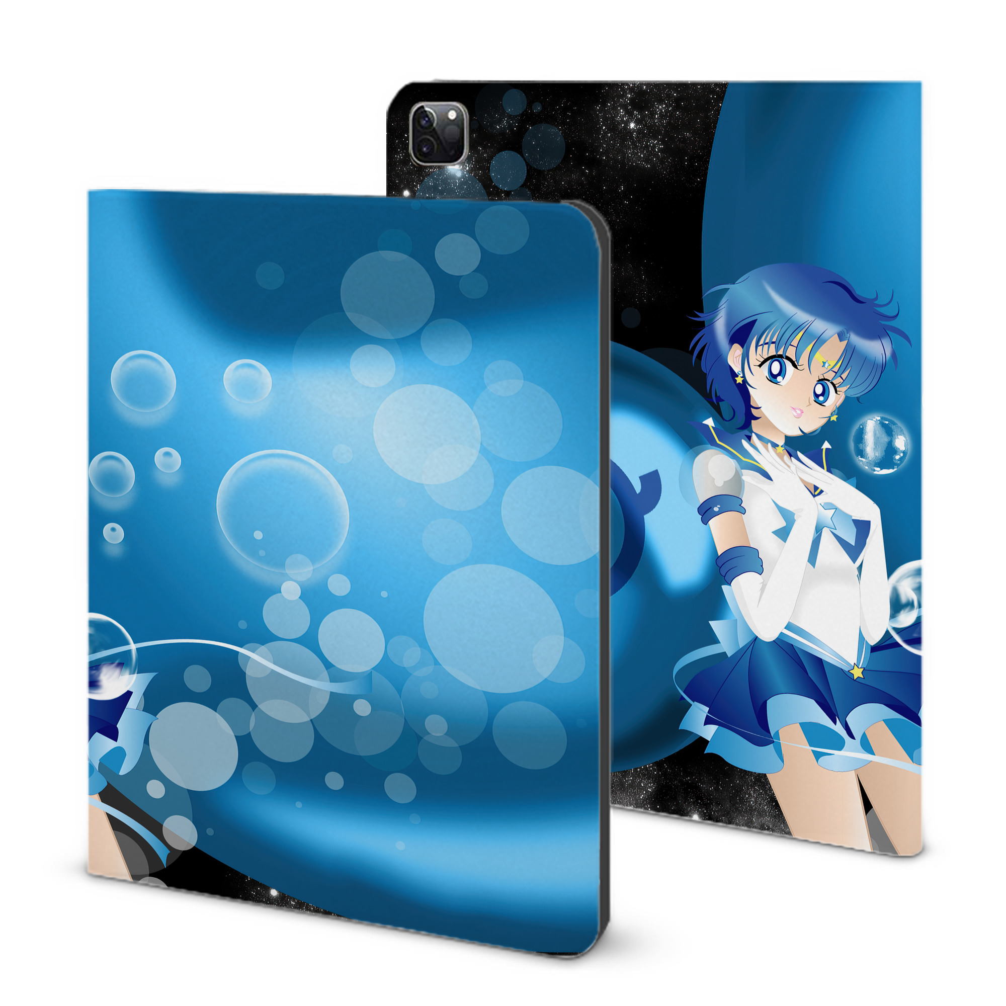 （画像用） 美少女戦士セーラームーン Sailor Moon IPad ケース ブック型 PUレザー TPU 耐衝撃 軽量 薄型 ペン収納なし 全面保護 IPad 各モデル対応